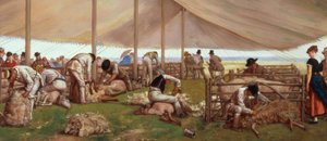 O jogo de corte de ovelhas, 1875